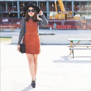 ASOS PETITE Pinafore Suede Dress